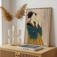 Framed Canvas - Framed canvas in a stylish interior setting