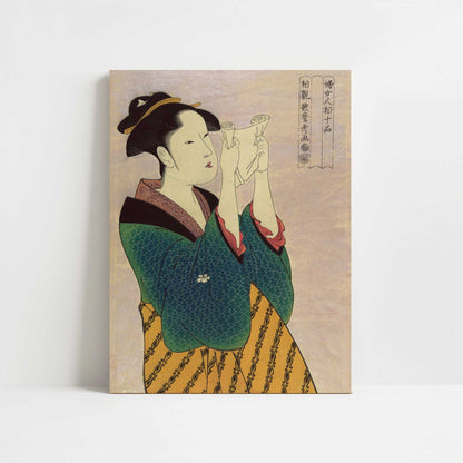 Fumiyomu onna (c.1780) by Kitagawa Utamaro – Art Print - Unframed art print