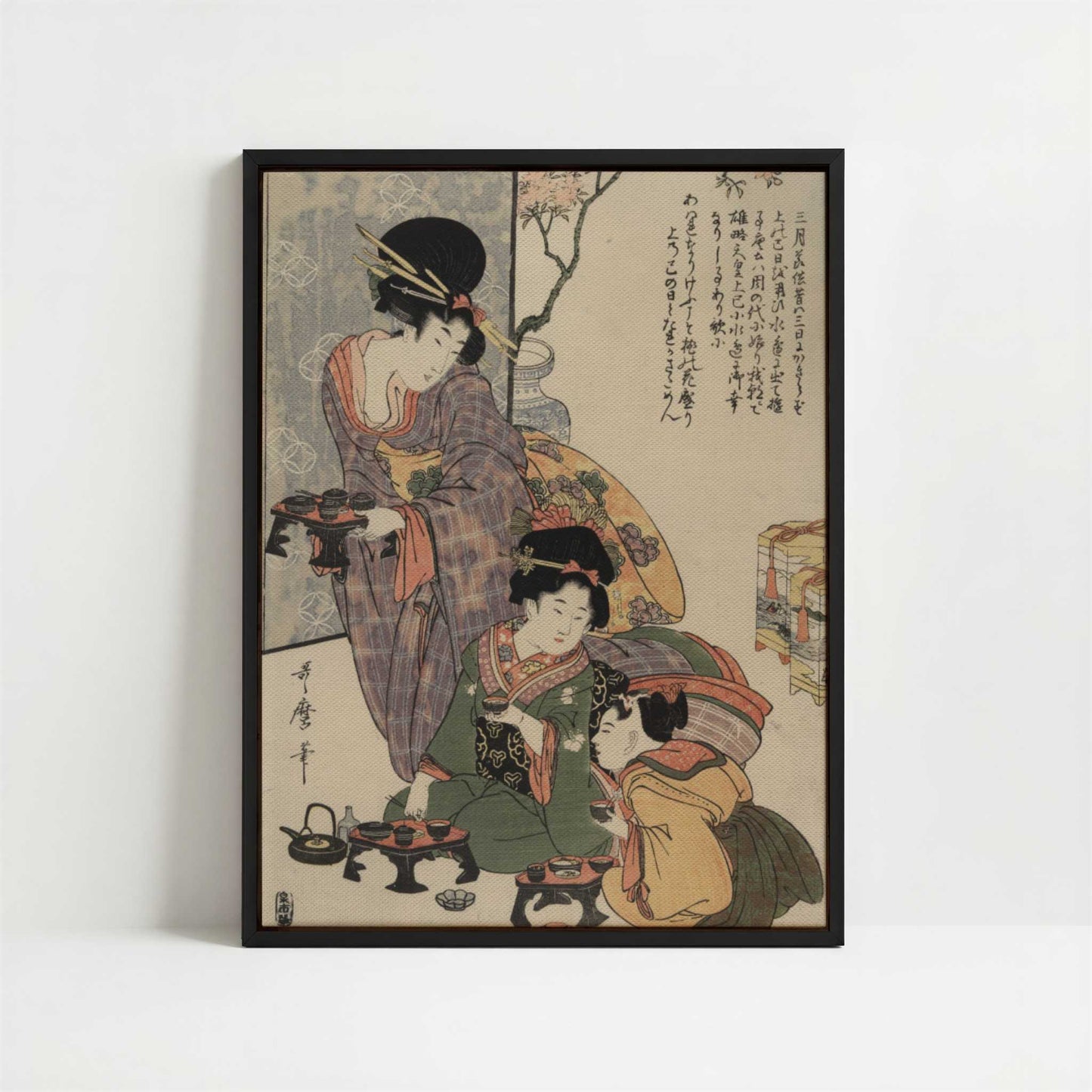 Framed Canvas - Framed canvas in black frame