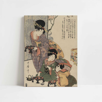 Girl's Festival (c.1801–4) by Kitagawa Utamaro – Art Print - Unframed art print