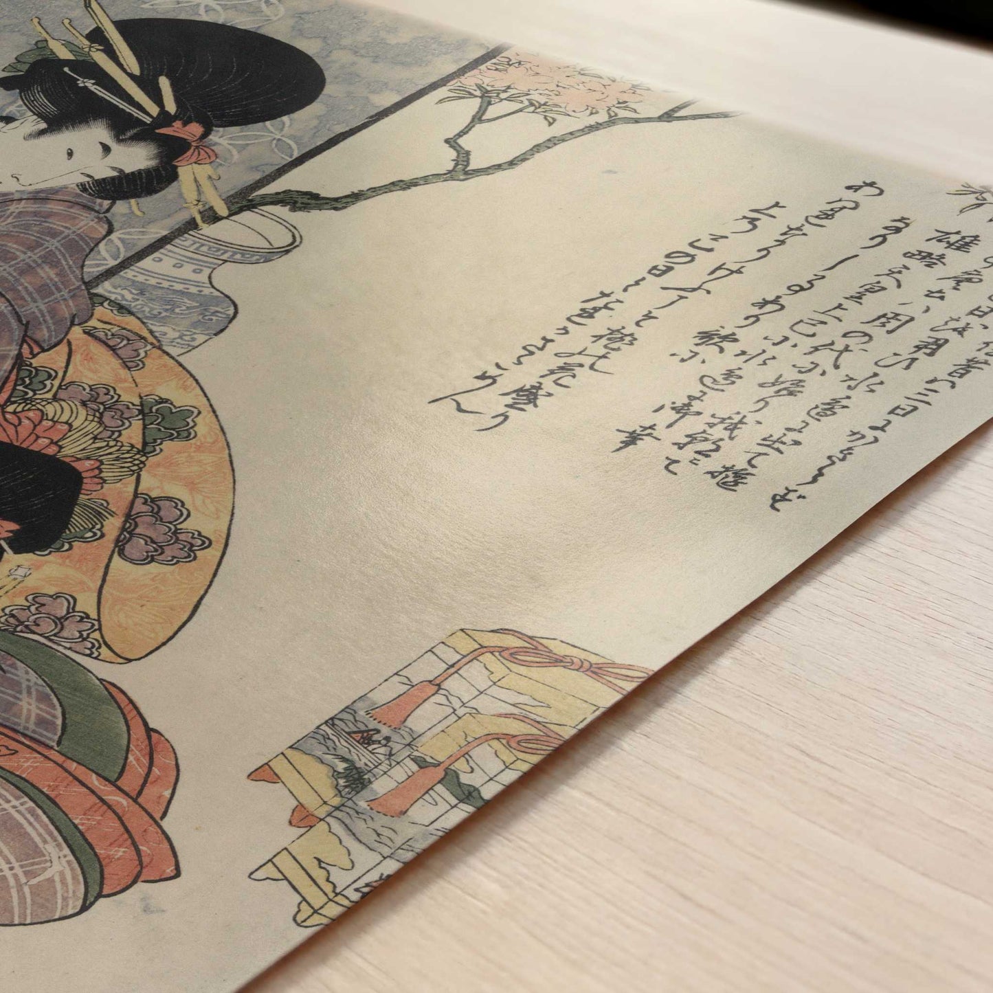 Girl's Festival (c.1801–4) by Kitagawa Utamaro – Art Print - Close-up detail of the art print