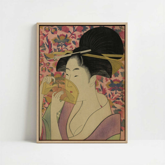 Framed Canvas - Framed canvas in oak color frame