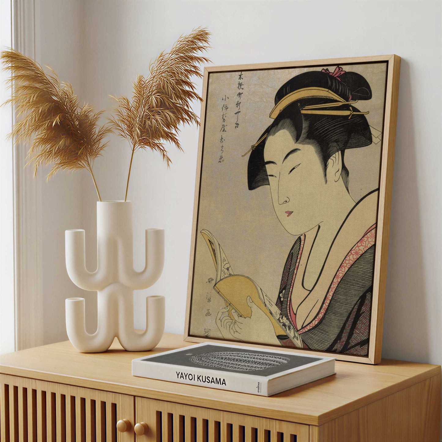 Framed Canvas - Framed canvas in a stylish interior setting