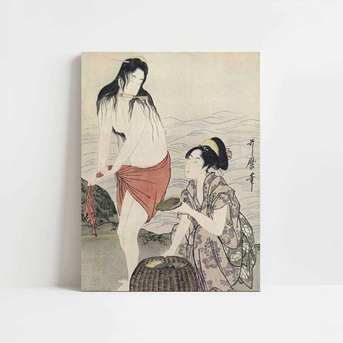 The Fishermen of Awabi (1790s) by Kitagawa Utamaro – Art Print - Unframed art print