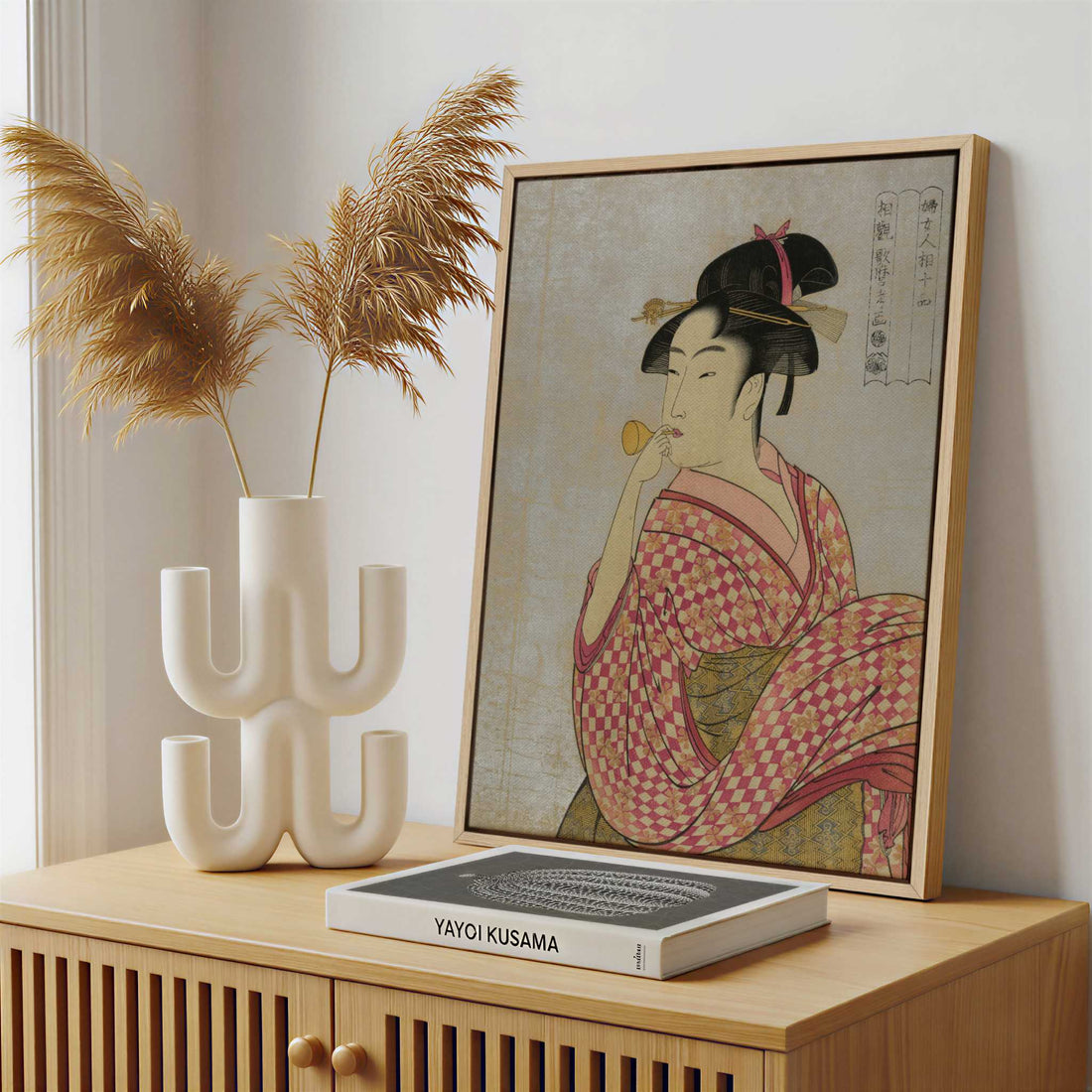 Framed Canvas - Framed canvas in a stylish interior setting