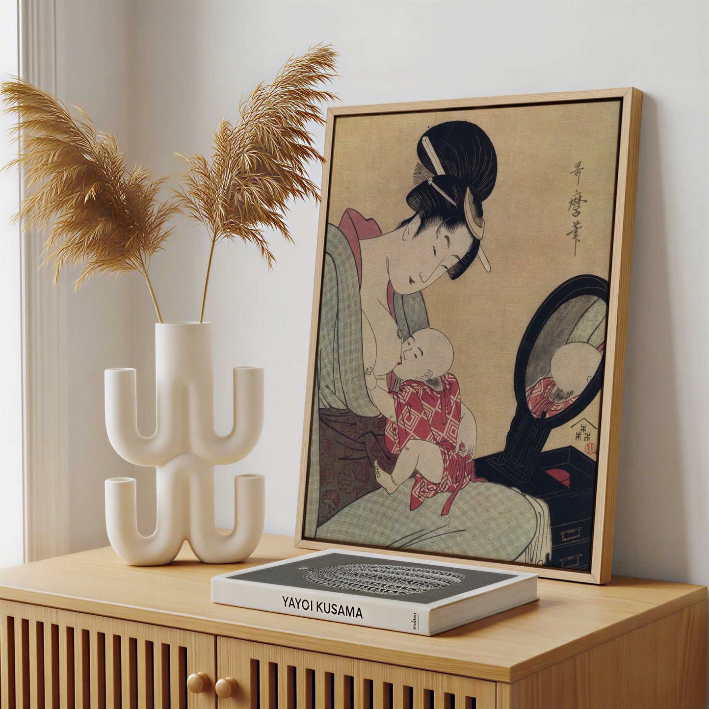 Framed Canvas - Framed canvas in a stylish interior setting