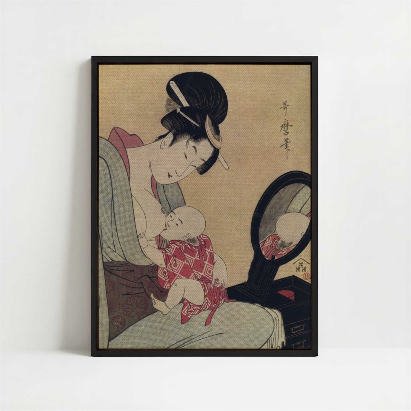 Framed Canvas - Framed canvas in black frame