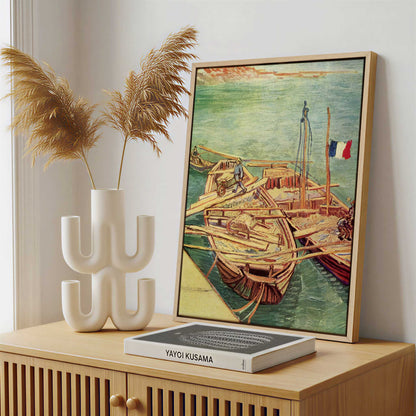 Framed Canvas - Framed canvas in a stylish interior setting