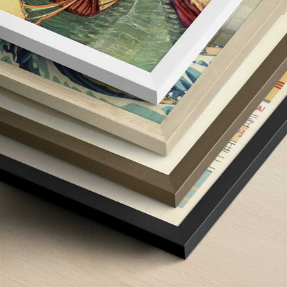 Boats on the Rhone (1888) by Van Gogh – Art Print - Close-up detail of the different frames