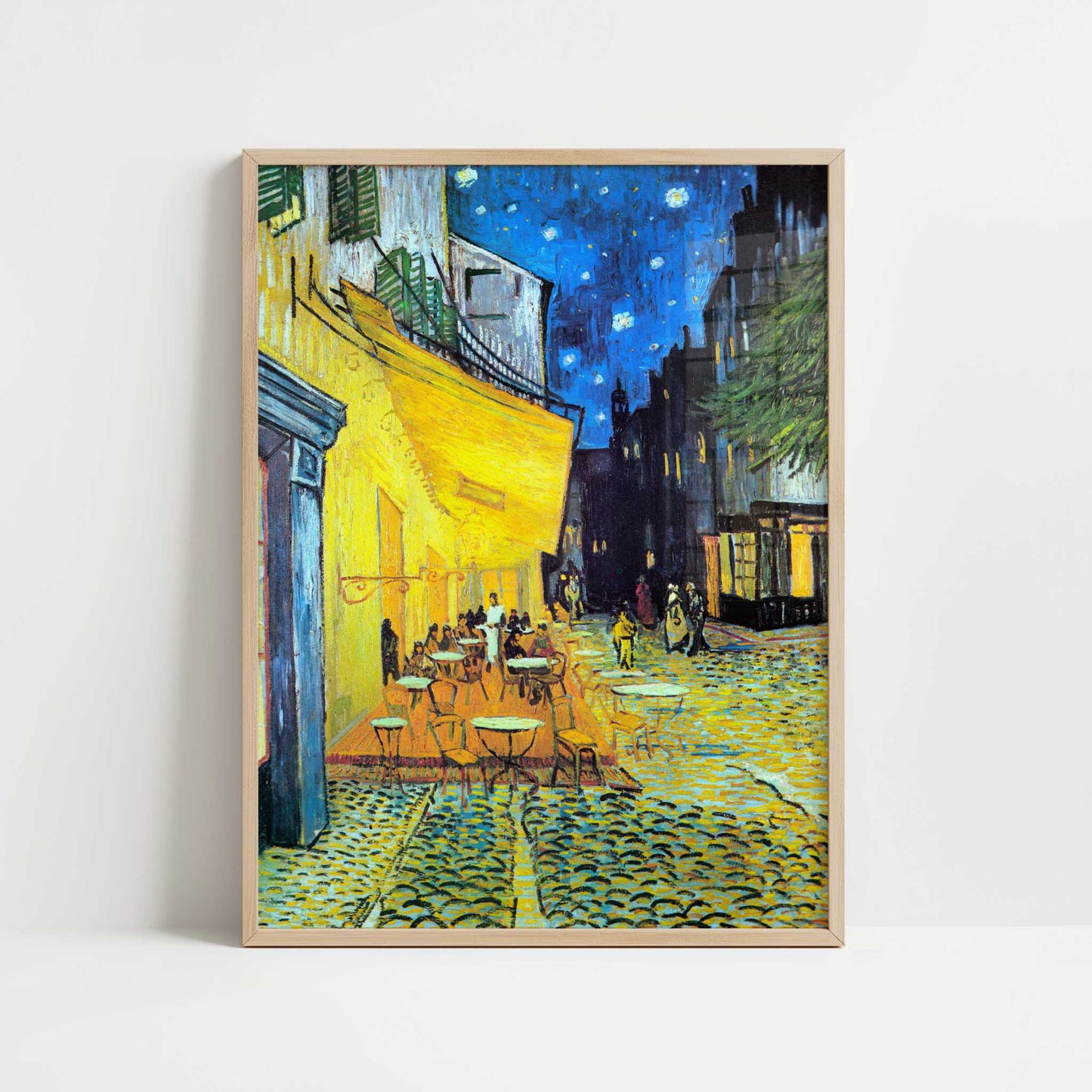 Café at Night (1888) by Vincent van Gogh – Art Print - Art print in oak frame