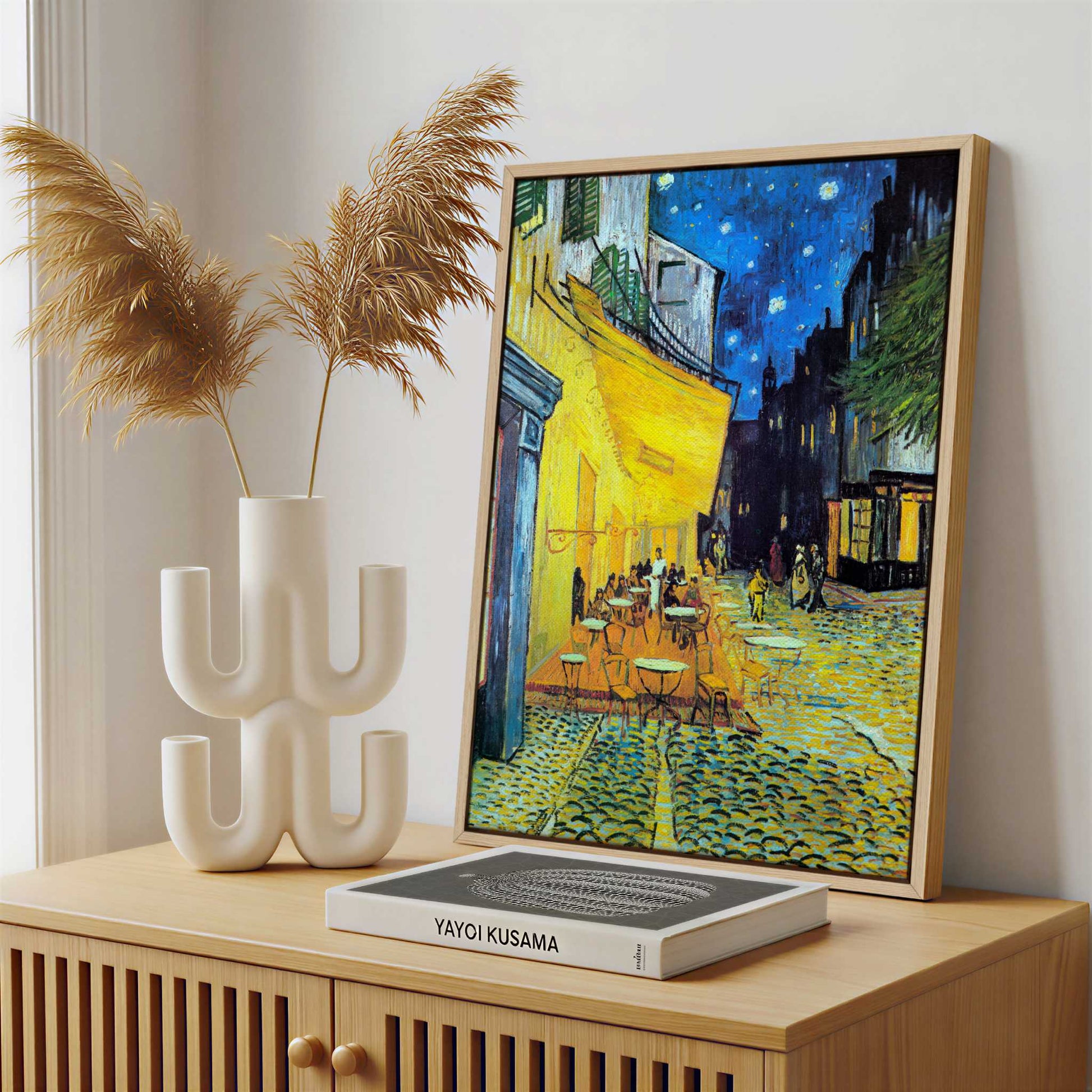 Framed Canvas - Framed canvas in a stylish interior setting