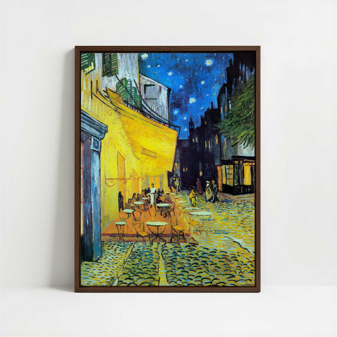 Framed Canvas - Framed canvas in dark wood color frame