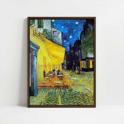 Framed Canvas - Framed canvas in dark wood color frame