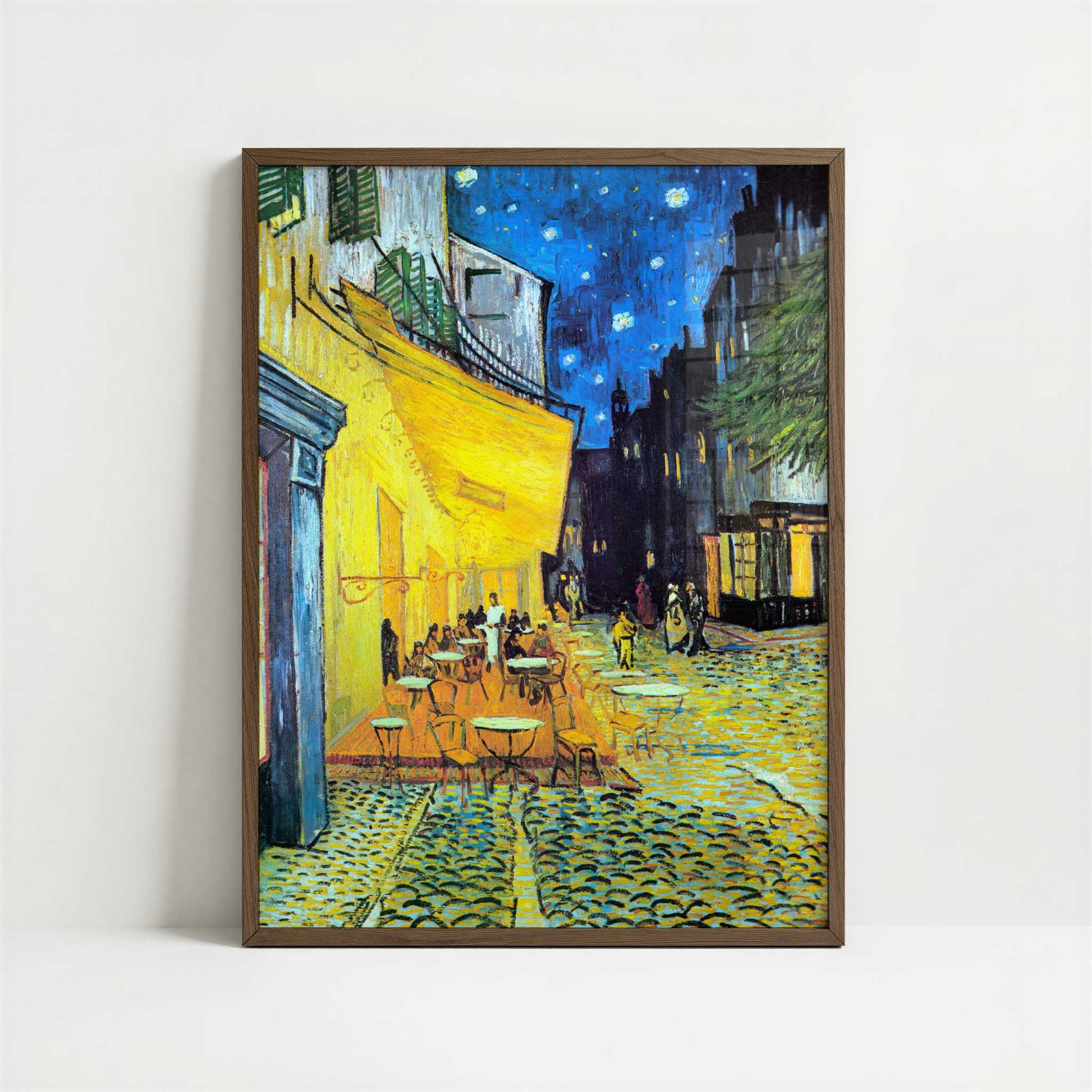 Café at Night (1888) by Vincent van Gogh – Art Print - Art print in dark wood frame
