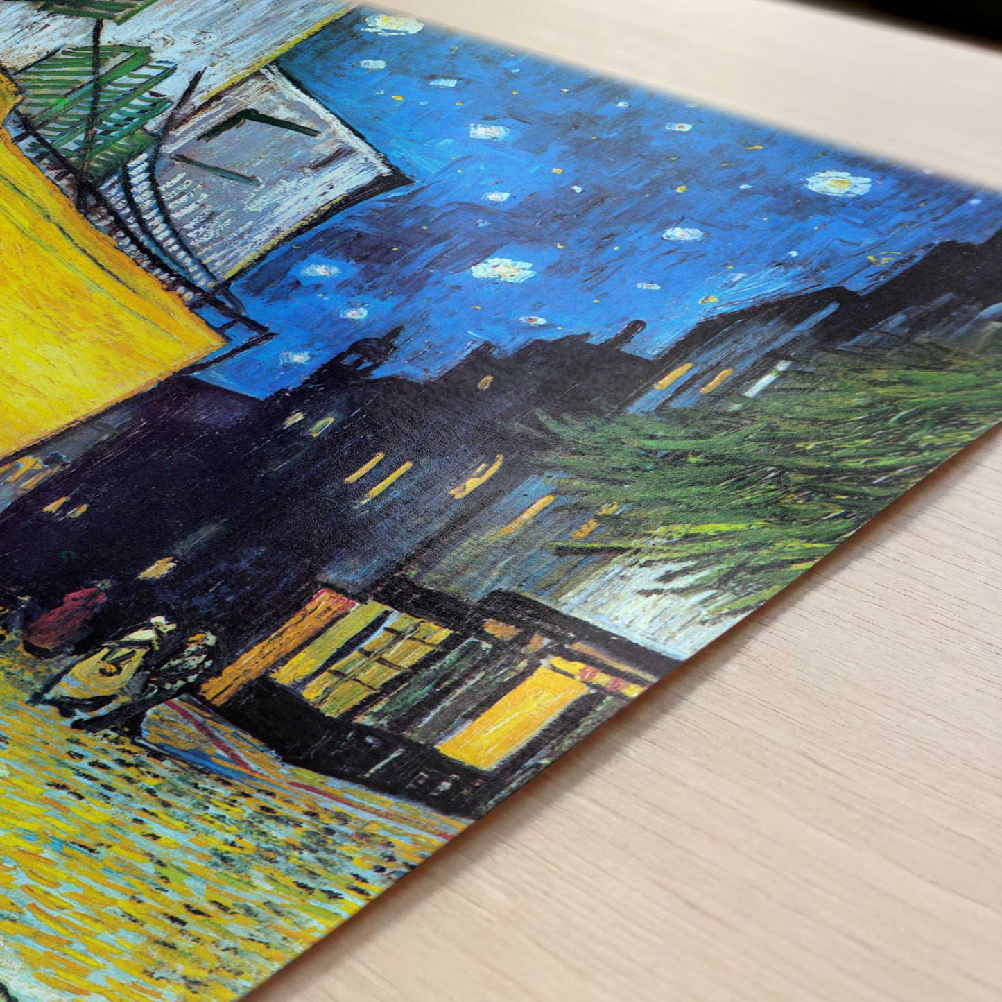 Café at Night (1888) by Vincent van Gogh – Art Print - Close-up detail of the art print