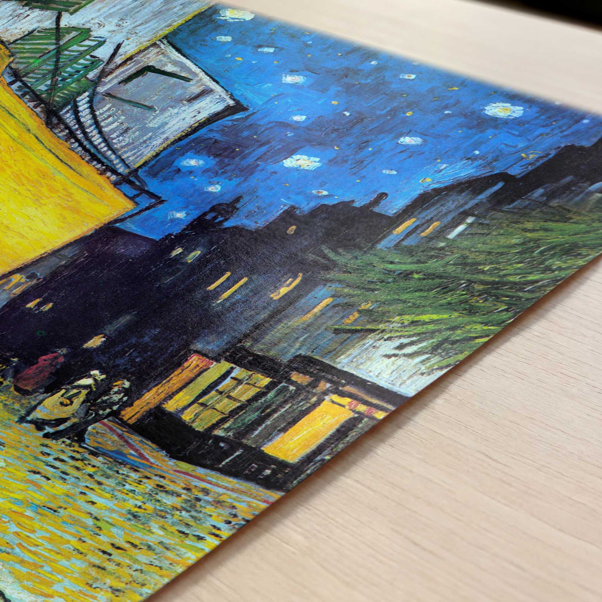 Café at Night (1888) by Vincent van Gogh – Art Print - Close-up detail of the art print