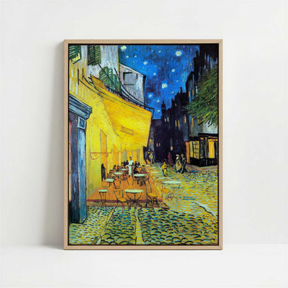 Framed Canvas - Framed canvas in oak color frame