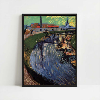 Framed Canvas - Framed canvas in black frame