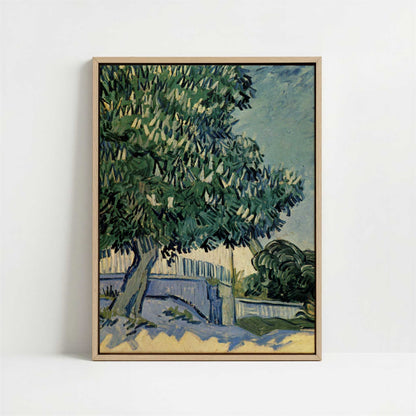 Framed Canvas - Framed canvas in oak color frame