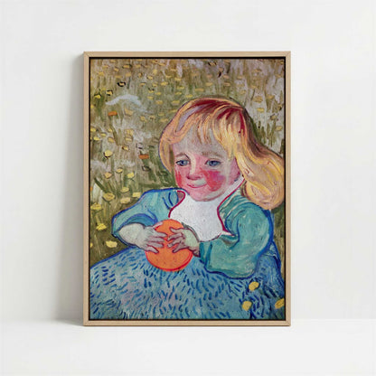 Framed Canvas - Framed canvas in oak color frame