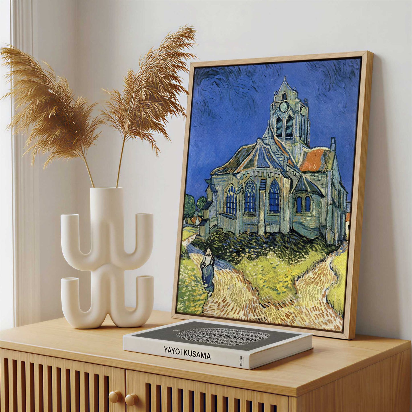 Framed Canvas - Framed canvas in a stylish interior setting