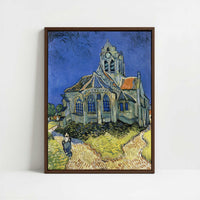 Framed Canvas - Framed canvas in dark wood color frame