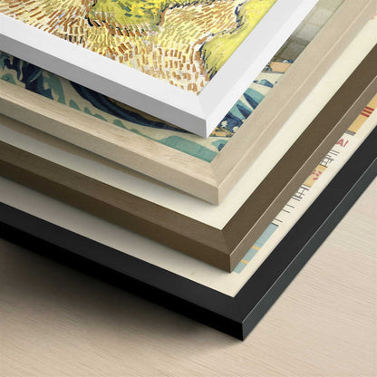 Church at Auvers (1890) by Vincent van Gogh – Art Print - Close-up detail of the different frames