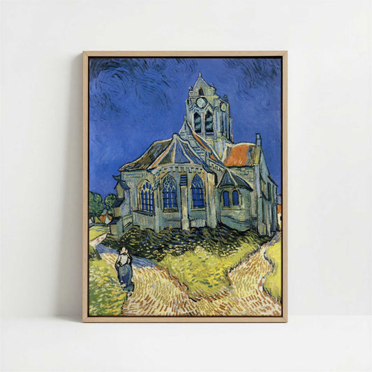 Framed Canvas - Framed canvas in oak color frame