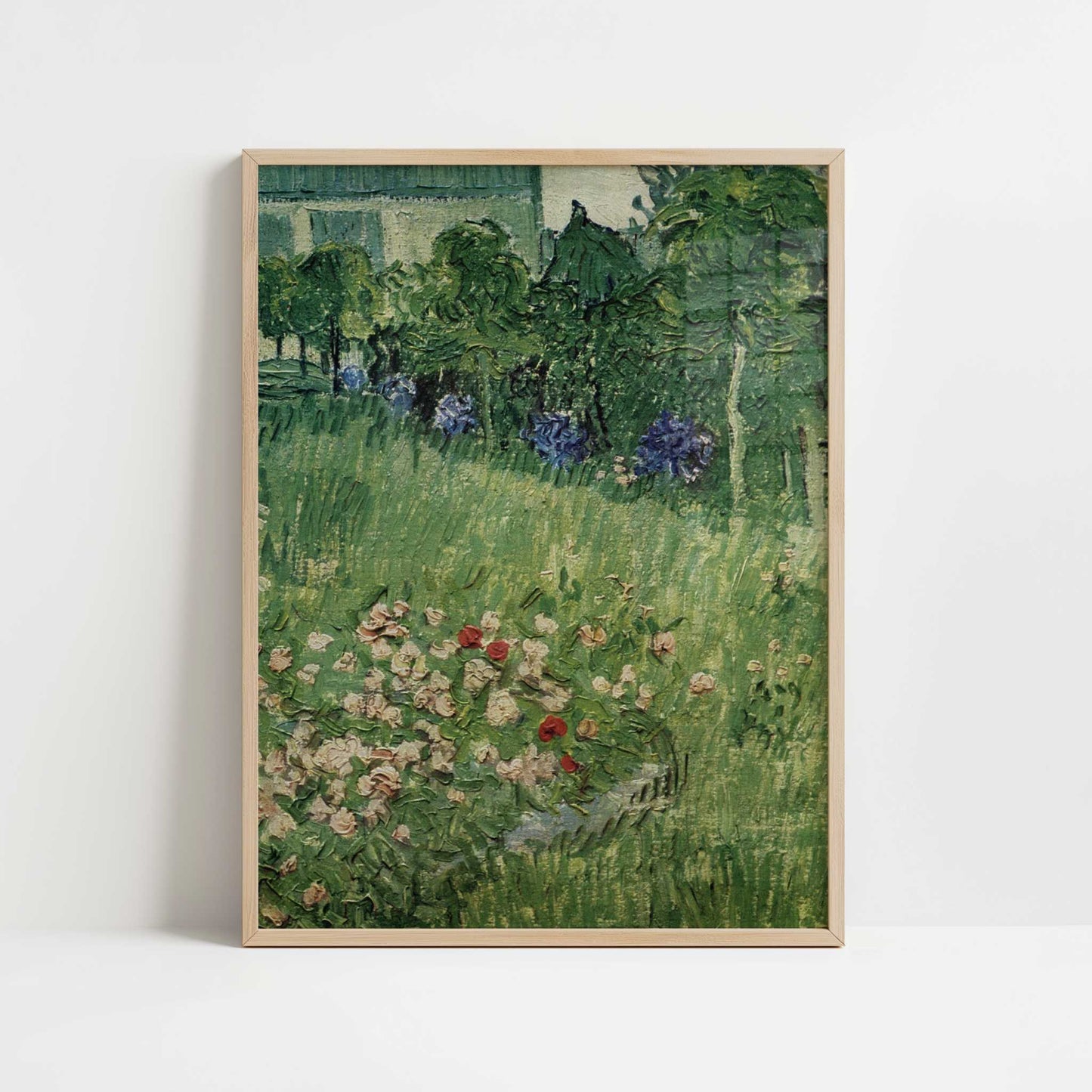 Daubigny's Garden (1890) by Vincent van Gogh – Art Print - Art print in oak frame