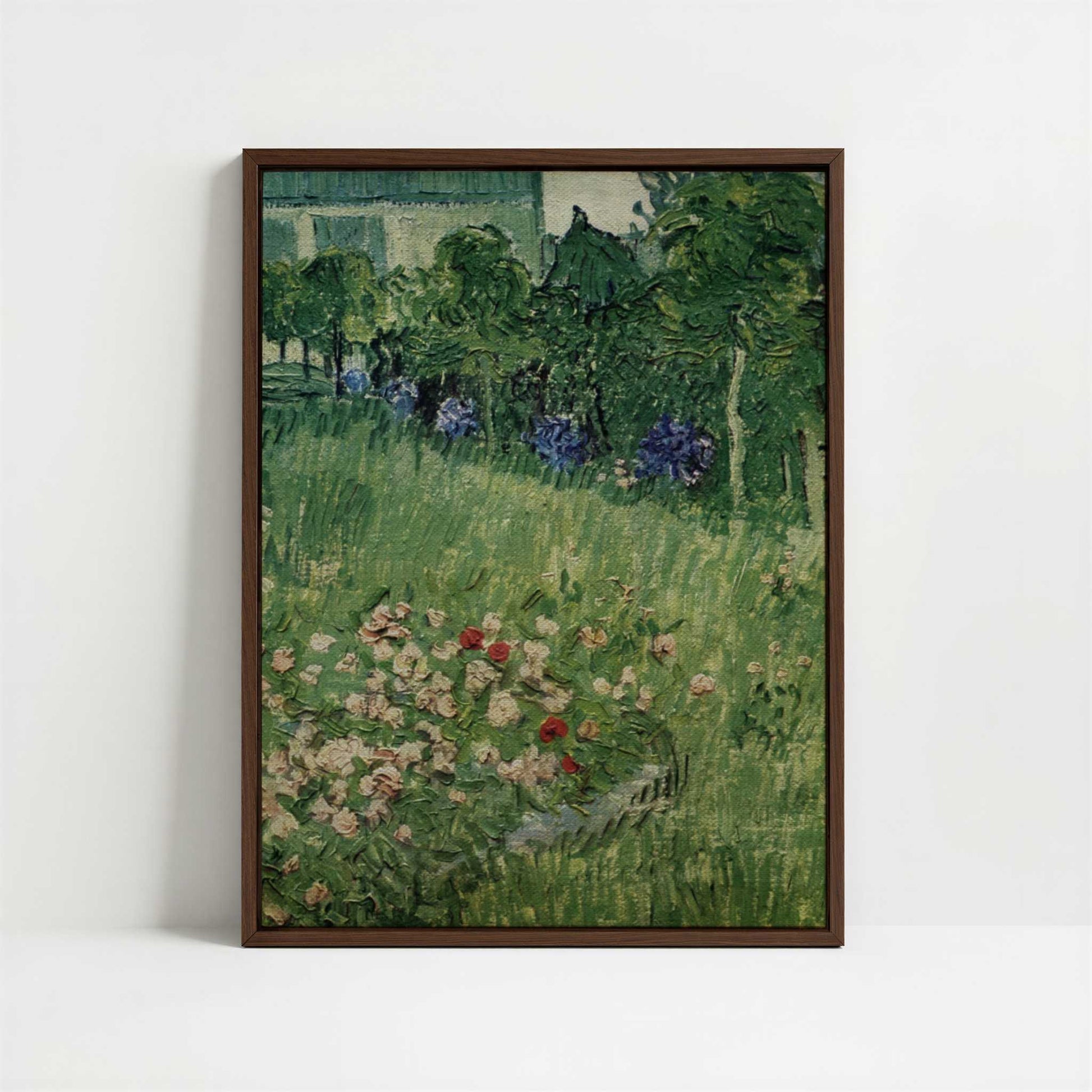 Framed Canvas - Framed canvas in dark wood color frame