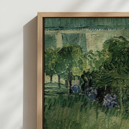 Framed Canvas - Close-up detail and texture of the framed canvas