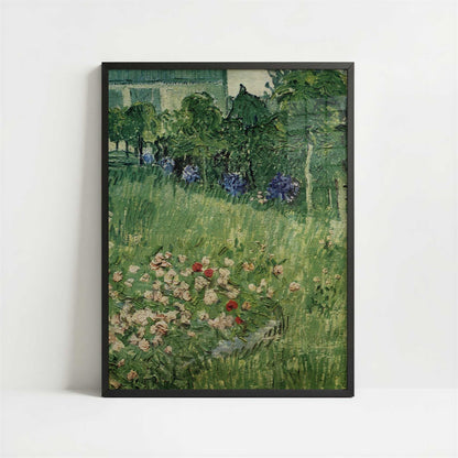 Daubigny's Garden (1890) by Vincent van Gogh – Art Print - Art print in black frame