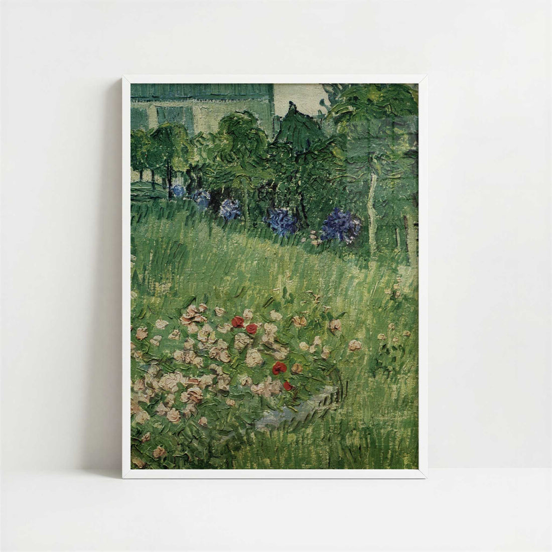 Daubigny's Garden (1890) by Vincent van Gogh – Art Print - Art print in white frame