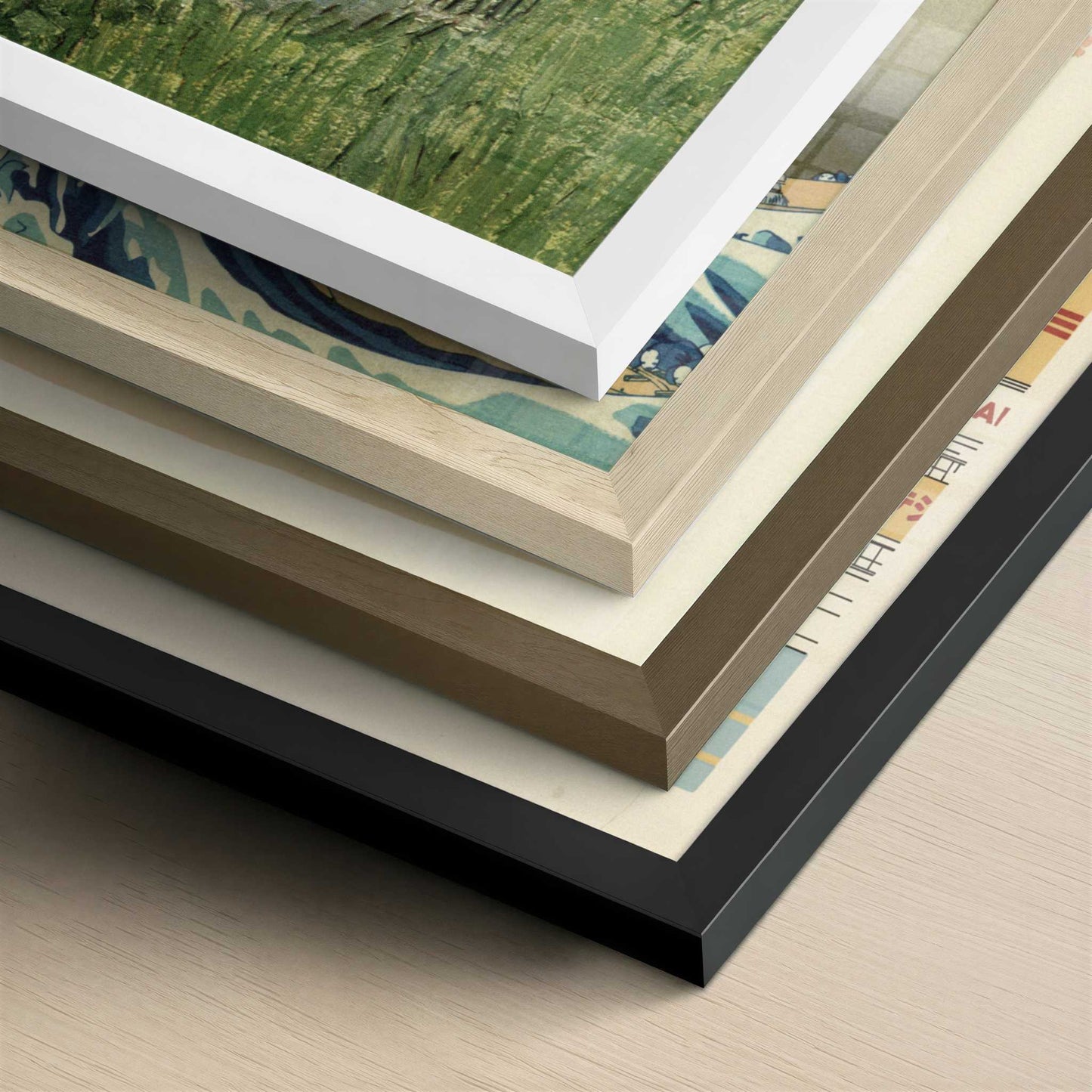 Daubigny's Garden (1890) by Vincent van Gogh – Art Print - Close-up detail of the different frames