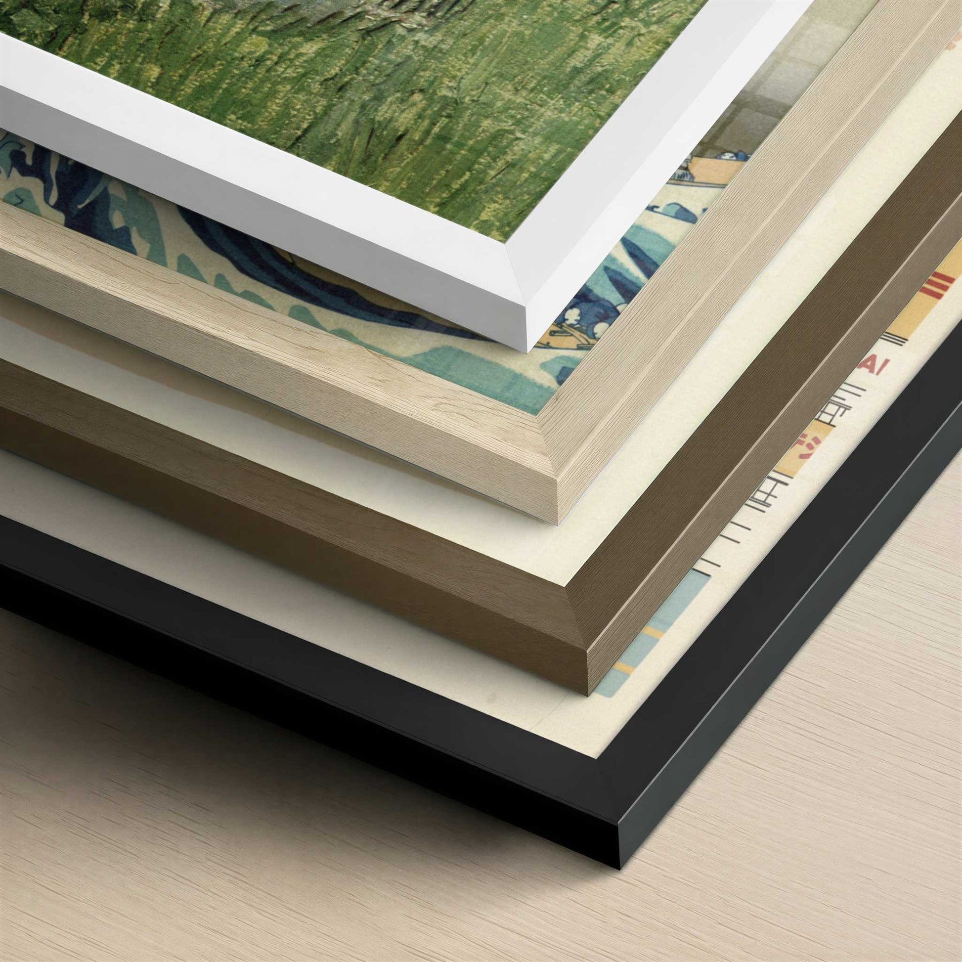 Daubigny's Garden (1890) by Vincent van Gogh – Art Print - Close-up detail of the different frames