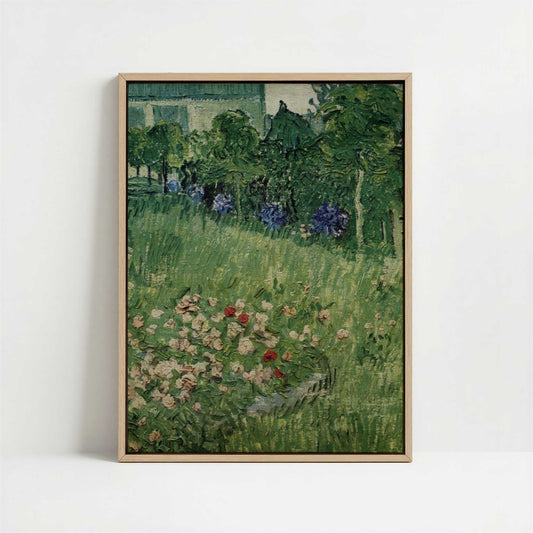 Framed Canvas - Framed canvas in oak color frame