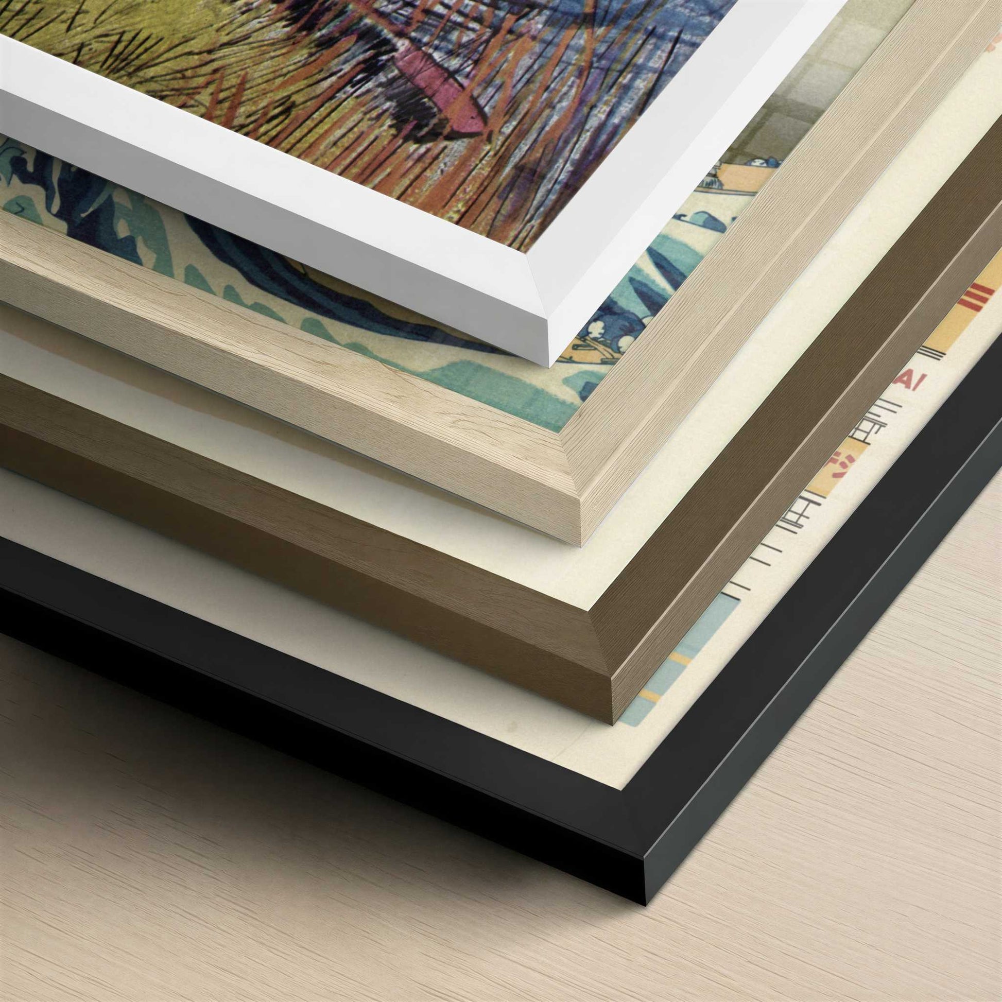 Drawbridge 1 (1888) by Vincent van Gogh – Art Print - Close-up detail of the different frames