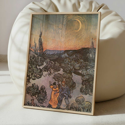 Evening Walk, Saint Remy (1889) by Van Gogh – Art Print - Interior inspiration