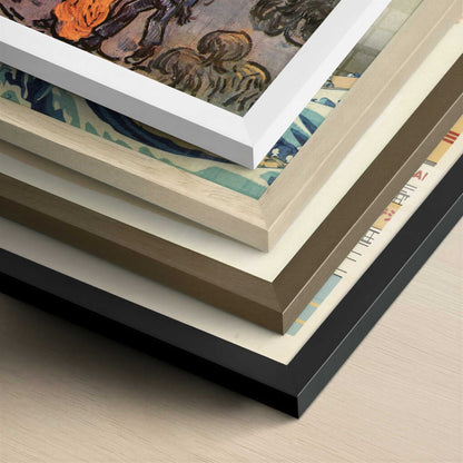 Evening Walk, Saint Remy (1889) by Van Gogh – Art Print - Close-up detail of the different frames