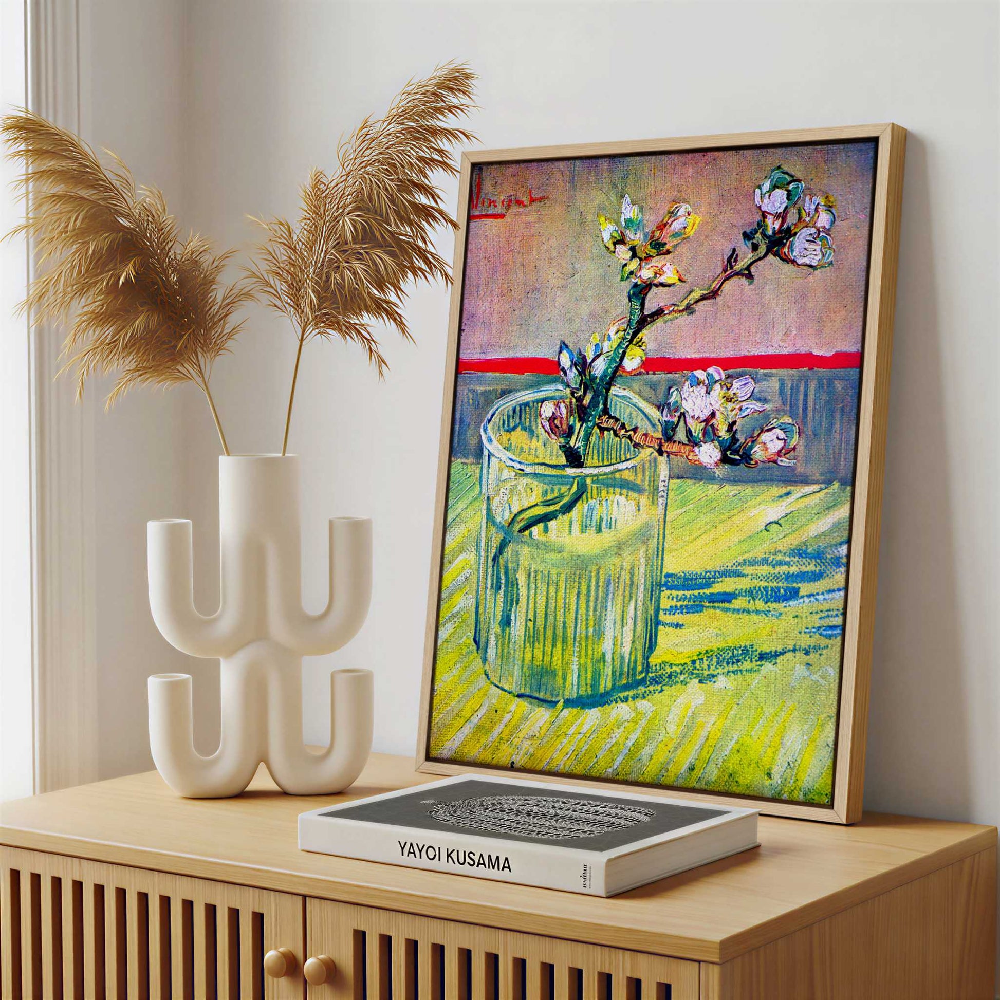 Framed Canvas - Framed canvas in a stylish interior setting