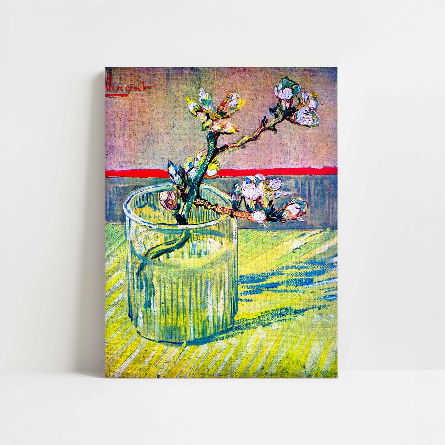 Flowering Almond Twig (1888) by Van Gogh – Art Print - Unframed art print