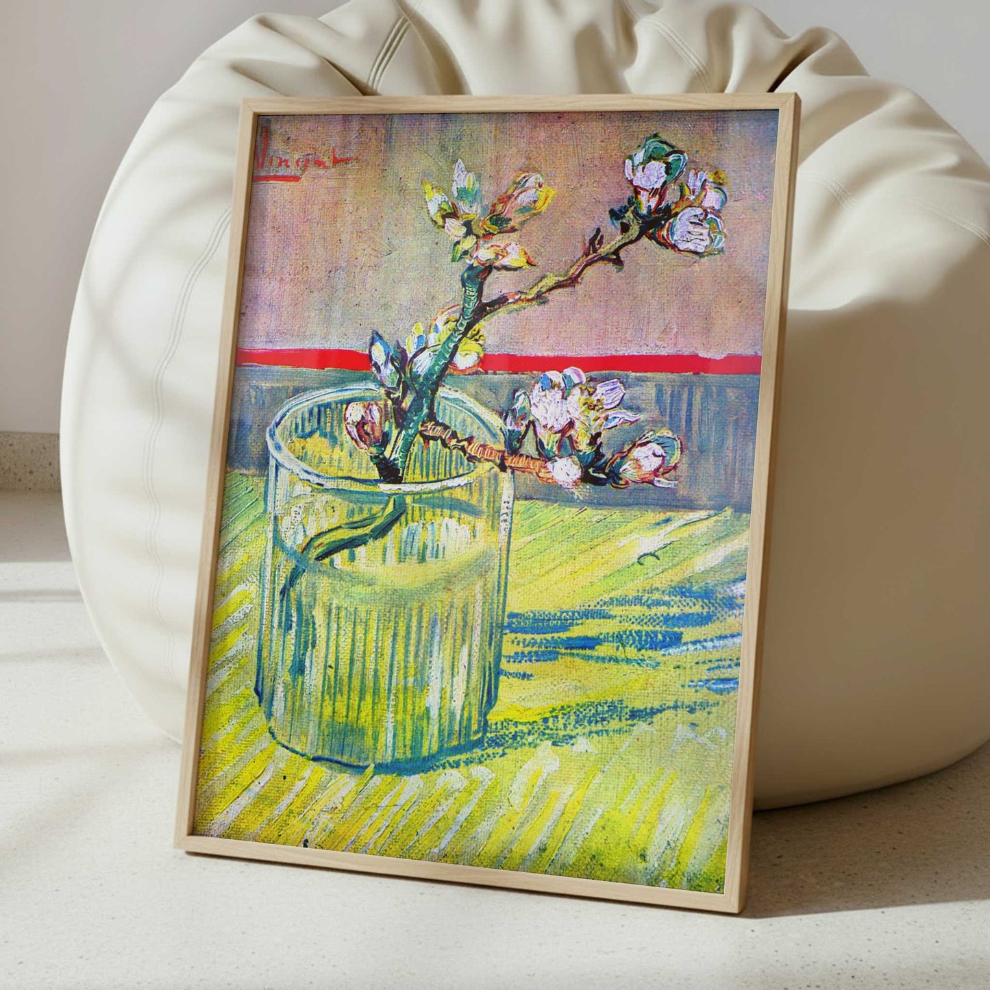 Flowering Almond Twig (1888) by Van Gogh – Art Print - Interior inspiration