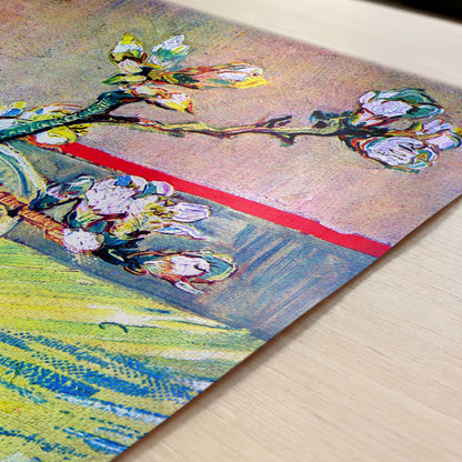 Flowering Almond Twig (1888) by Van Gogh – Art Print - Close-up detail of the art print