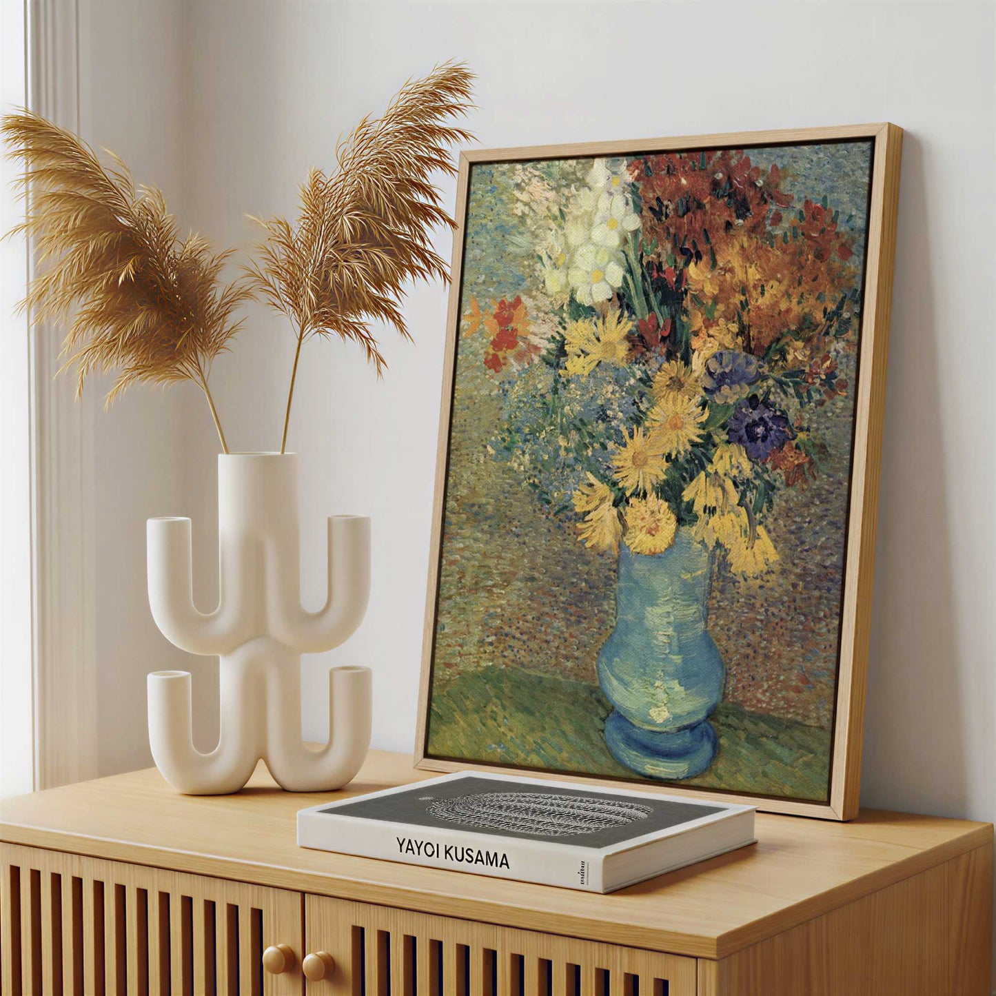 Framed Canvas - Framed canvas in a stylish interior setting