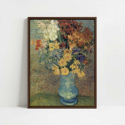 Framed Canvas - Framed canvas in dark wood color frame