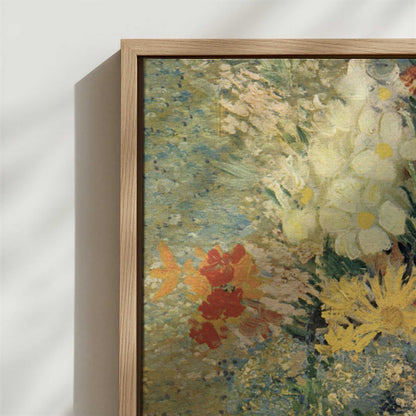 Framed Canvas - Close-up detail and texture of the framed canvas