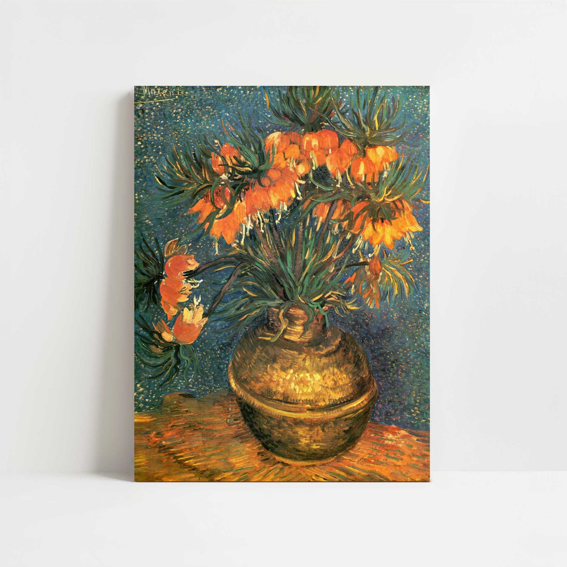 Fritillarias in a Copper Vase (1886) by Vincent van Gogh – Art Print - Unframed art print