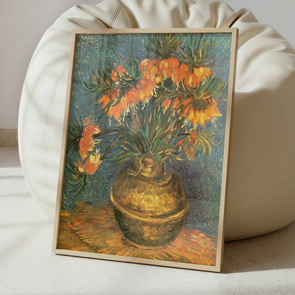 Fritillarias in a Copper Vase (1886) by Vincent van Gogh – Art Print - Interior inspiration