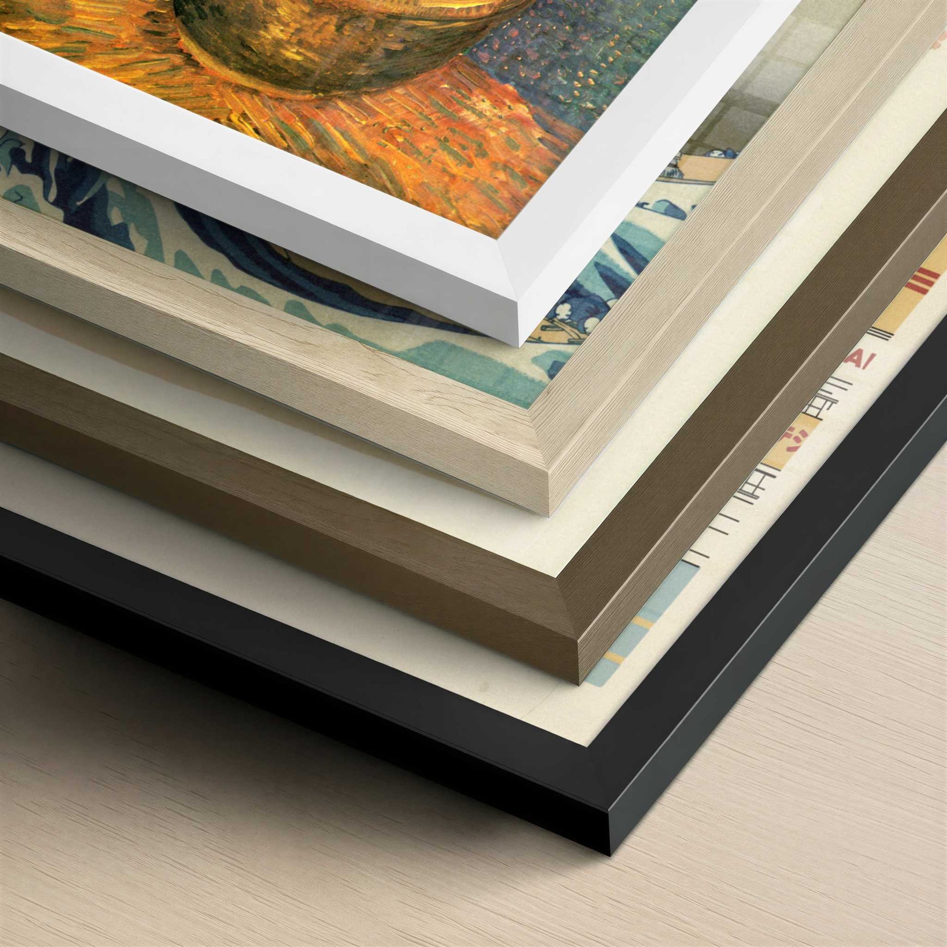 Fritillarias in a Copper Vase (1886) by Vincent van Gogh – Art Print - Close-up detail of the different frames