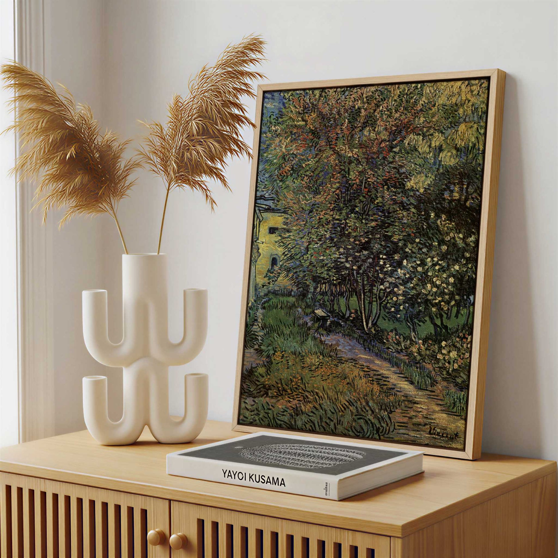 Framed Canvas - Framed canvas in a stylish interior setting